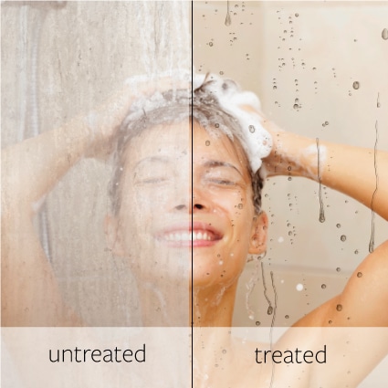 Makes cleaning shower glass easy - EnduroShield